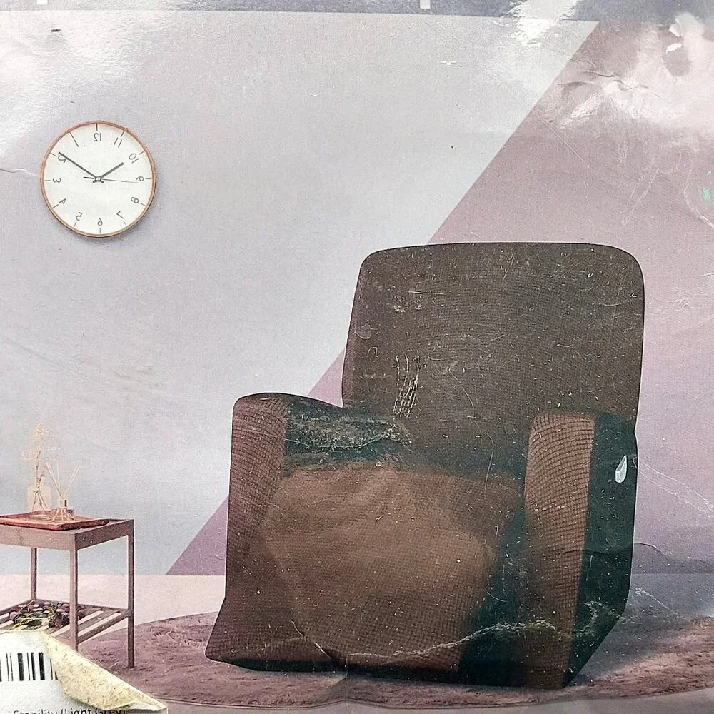 NWT Golden Furniture Slipcover for Recliner Chair Light Grey Easy Care 2-Way Str